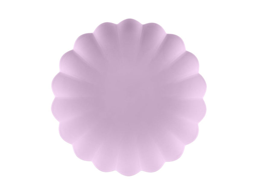 Paars Borden 22cm 4st van Partydeco koop je bij Partywinkel