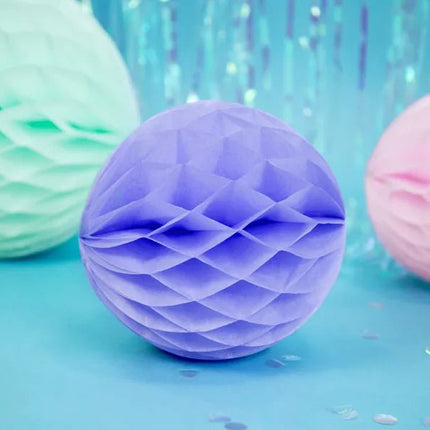 Paars Honeycomb 20cm van Partydeco koop je bij Partywinkel