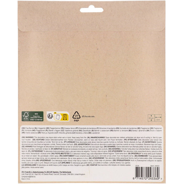 Paars Slinger 6m van Folat koop je bij Partywinkel