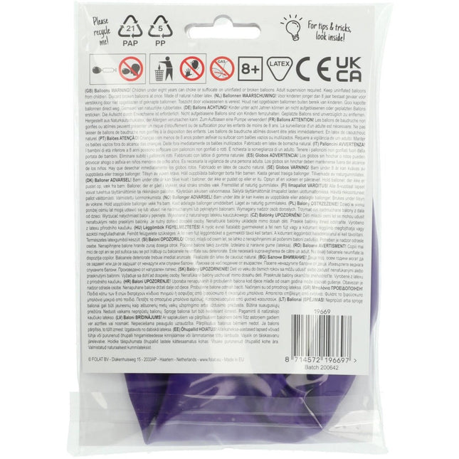 Paarse Ballon Orchid Purple 80cm van Folat koop je bij Partywinkel