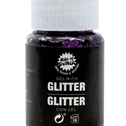 Paarse Glitter Gel 20g van Fiestas Guirca koop je bij Partywinkel