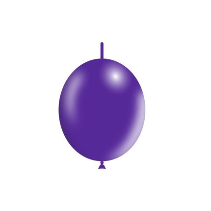 Paarse Knoopballonnen 30cm 50st van Balloonia koop je bij Partywinkel