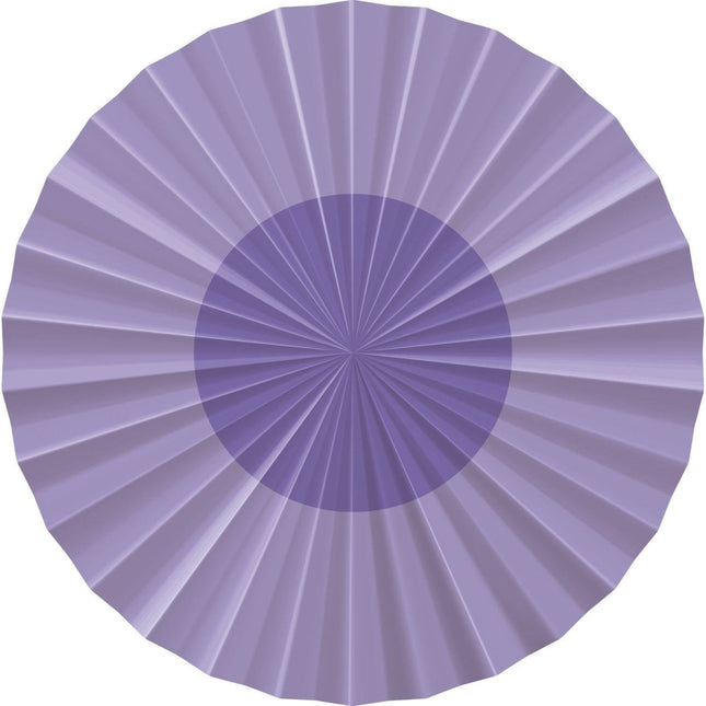 Paarse Papieren Waaiers 35cm 3st van Folat koop je bij Partywinkel