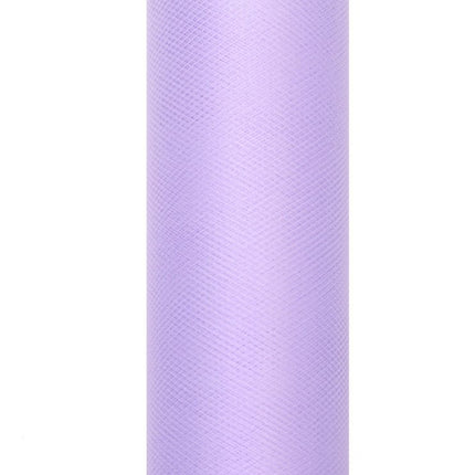 Paarse Tule Rol 15cm 9m van Partydeco koop je bij Partywinkel