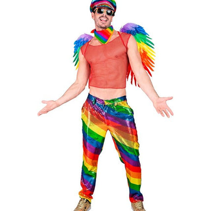 PAILLETTENBROEK REGENBOOG van Widmann koop je bij Partywinkel