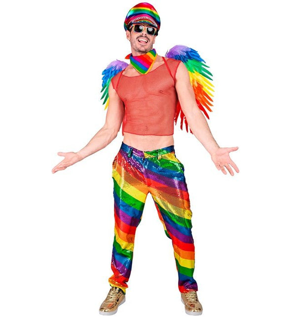 PAILLETTENBROEK REGENBOOG van Widmann koop je bij Partywinkel