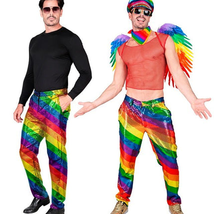 PAILLETTENBROEK REGENBOOG van Widmann koop je bij Partywinkel