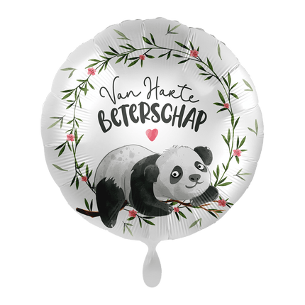 Panda Helium Ballon Van Harte Beterschap Leeg van Premioloon koop je bij Partywinkel