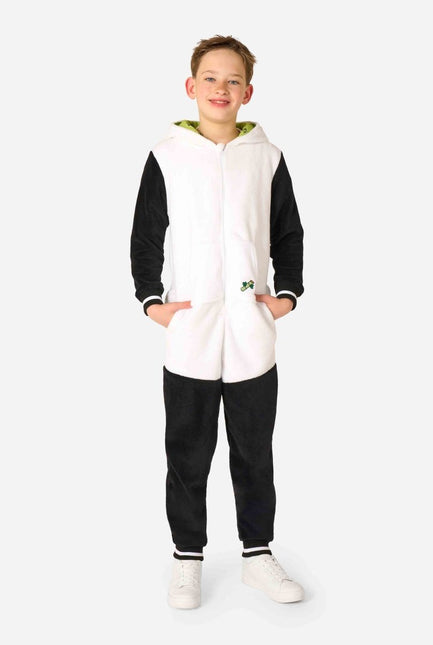 Panda Onesie Zwart Wit Kind van OppoSuits koop je bij Partywinkel