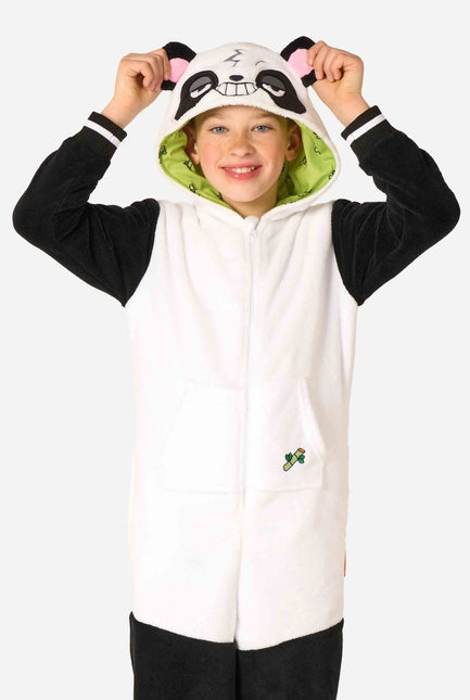 Panda Onesie Zwart Wit Kind van OppoSuits koop je bij Partywinkel