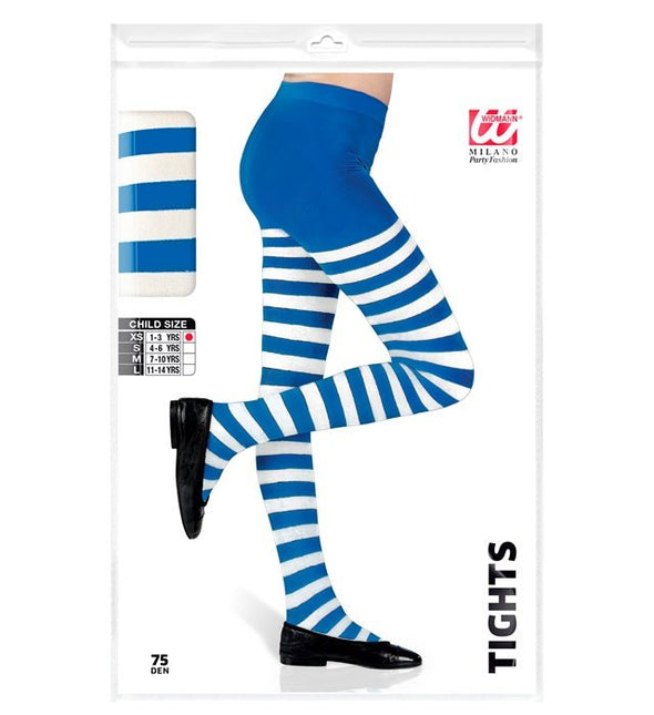 PANTY BLAUW/WIT GESTREEPT van Widmann koop je bij Partywinkel