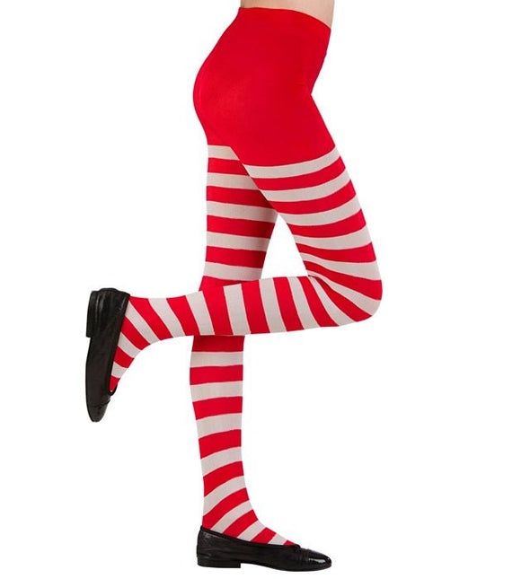 PANTY ROOD/WIT GESTREEPT van Widmann koop je bij Partywinkel