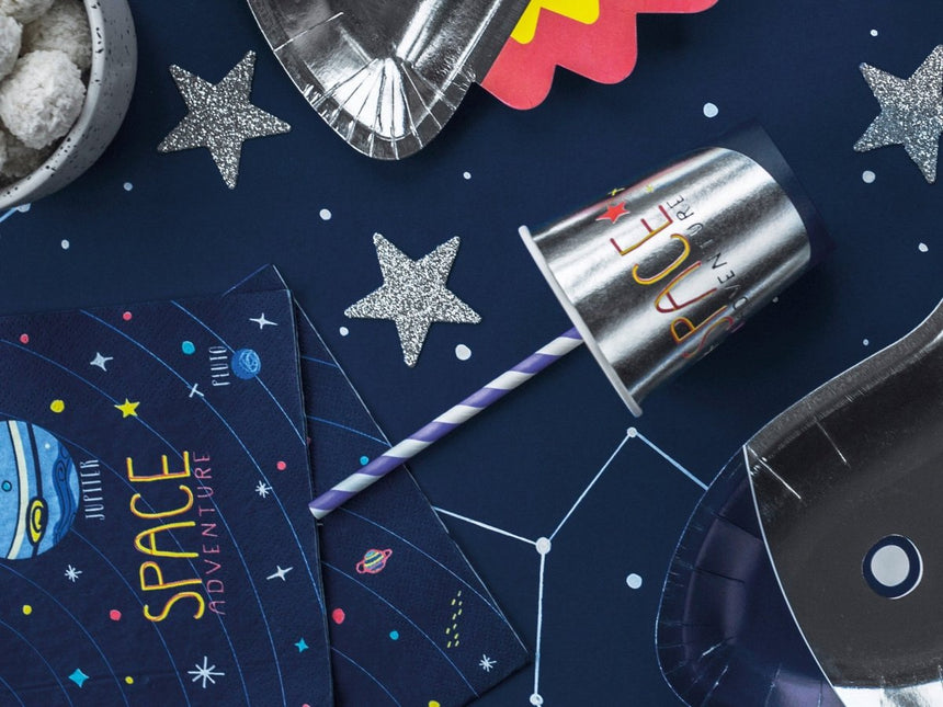 Papieren Rietjes Lila 19,5cm 10st van Partydeco koop je bij Partywinkel