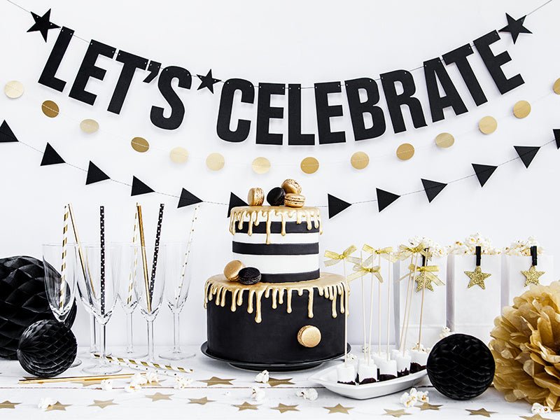 Papieren Rietjes Zwart Stippen 19,5cm 10st van Partydeco koop je bij Partywinkel