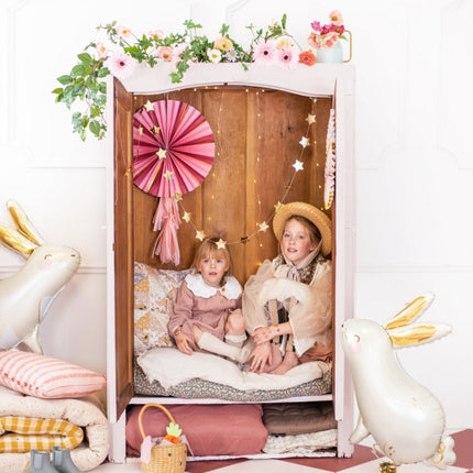 Papieren Waaiers Bloemen 3st van Partydeco koop je bij Partywinkel