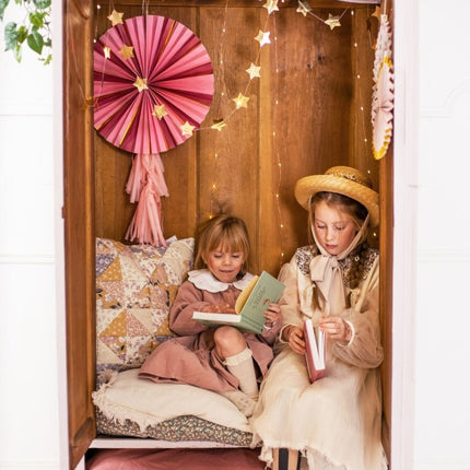 Papieren Waaiers Bloemen 3st van Partydeco koop je bij Partywinkel