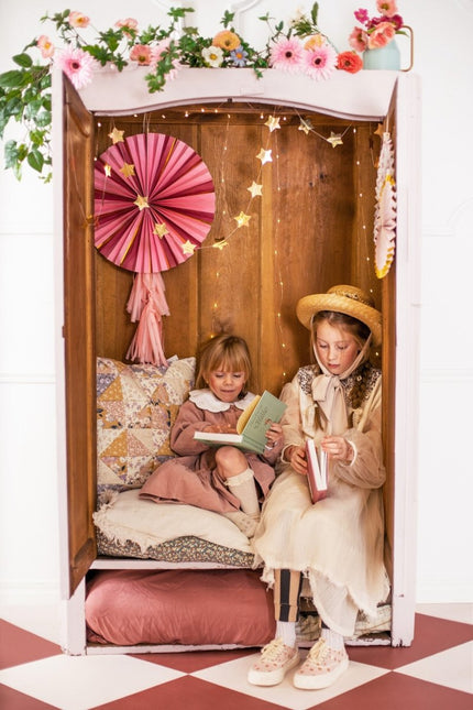 Papieren Waaiers Bloemen 3st van Partydeco koop je bij Partywinkel