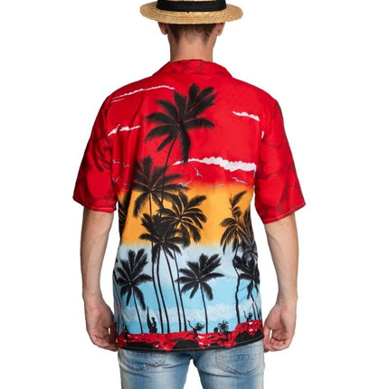 Hawai Shirt Paradise Rood – Unisex