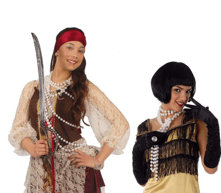 Parelketting Wit 84cm van Fiestas Guirca koop je bij Partywinkel