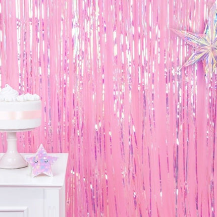 Parelmoer Deurgordijn 2,5m van Partydeco koop je bij Partywinkel