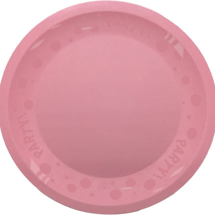 Party Bord Roze Pastel 21cm van Procos koop je bij Partywinkel