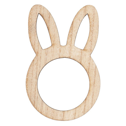 Pasen Tafeldecoratie Hout Konijn 6,5cm van Ginger Ray koop je bij Partywinkel