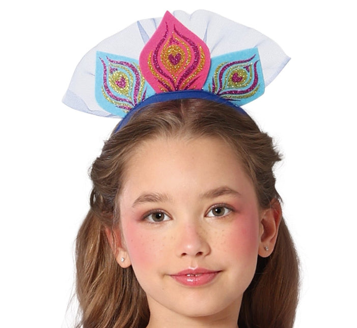 Pauw Kostuum Blauw Paars Meisje van Fiestas Guirca koop je bij Partywinkel