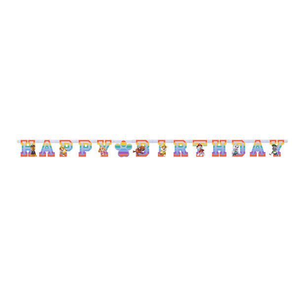 Paw Patrol Letterslinger Happy Birthday 1,8m van Riethmueller koop je bij Partywinkel