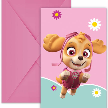 Paw Patrol Uitnodigingen Skye And Everest 6st van Procos koop je bij Partywinkel
