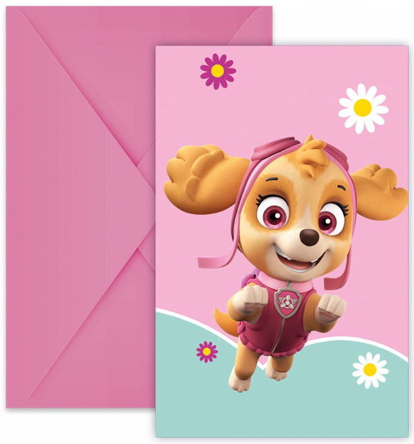 Paw Patrol Uitnodigingen Skye And Everest 6st van Procos koop je bij Partywinkel
