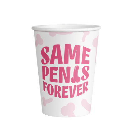 Penis Bekers Same Forever 8st van Paper Dreams koop je bij Partywinkel