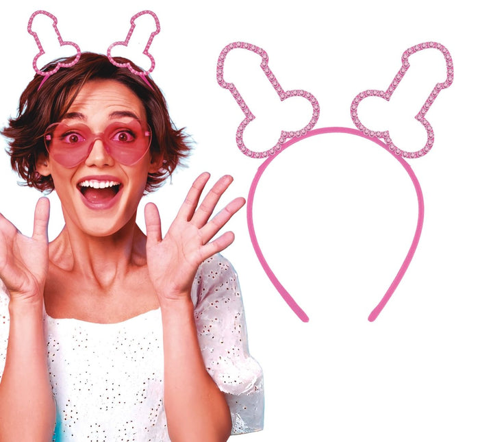 Penis Haarband Roze van Fiestas Guirca koop je bij Partywinkel