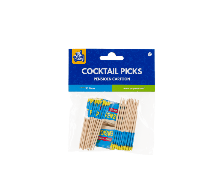 Pensioen Cocktailprikkers 50st van Paper Dreams koop je bij Partywinkel