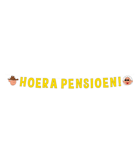 Pensioen Letterslinger 2,5m van Paper Dreams koop je bij Partywinkel