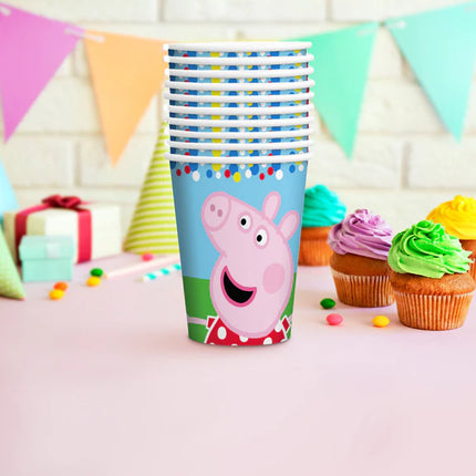 Peppa Pig Bekers 250ml 8st