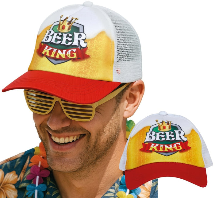 Pet Beer king Rood Wit Geel van Fiestas Guirca koop je bij Partywinkel