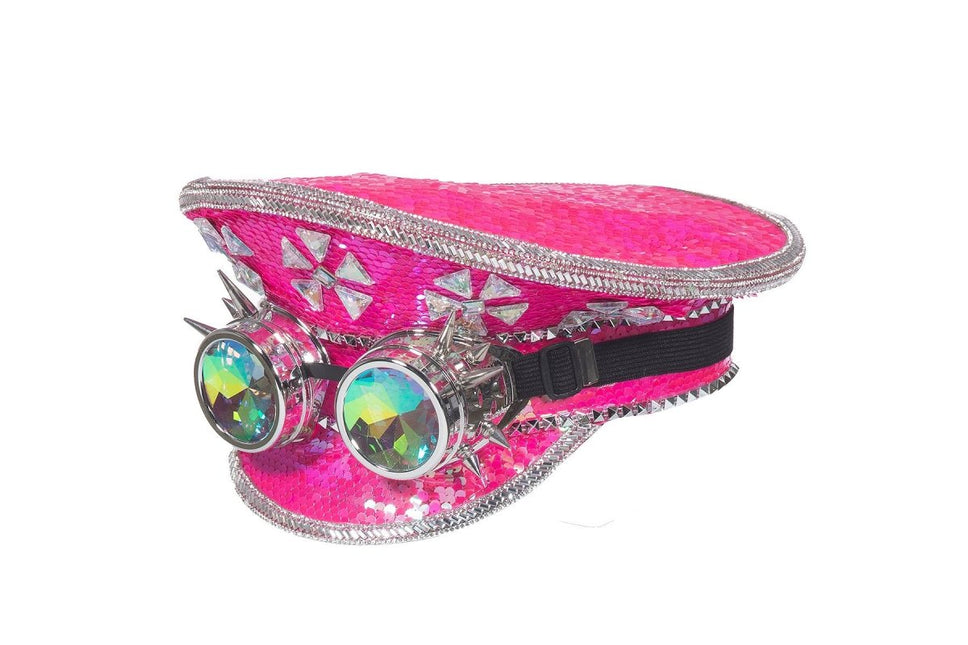 Burning Man Pet Neon Roze Goggles van Wilbers & Wilbers koop je bij Partywinkel