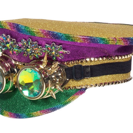 Burning Man Pet Regenboog Goggles van Wilbers & Wilbers koop je bij Partywinkel