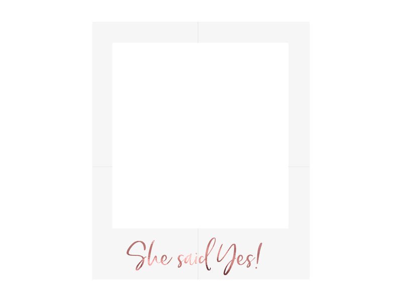 Photobooth Frame She Said Yes 59,5cm van Partydeco koop je bij Partywinkel