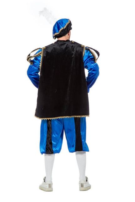 Pietenpak Blauw Fluweel van Wilbers & Wilbers koop je bij Partywinkel