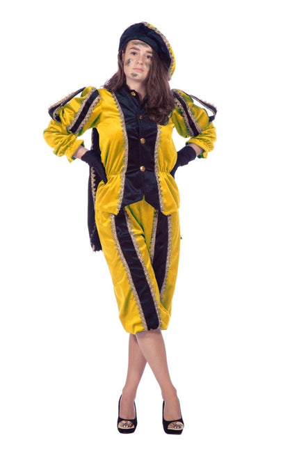 Pietenpak Geel Fluweel van Wilbers & Wilbers koop je bij Partywinkel