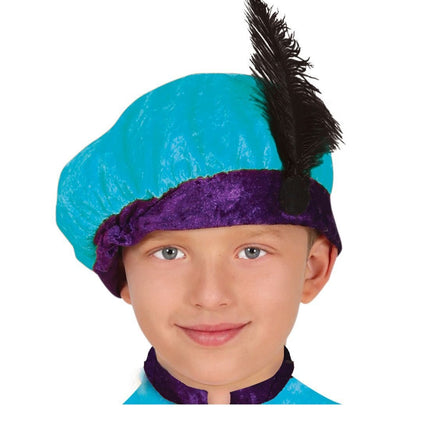 Pietenpak Kind Lichtblauw/Paars van Fiestas Guirca koop je bij Partywinkel