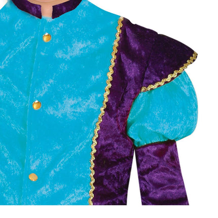 Pietenpak Kind Lichtblauw/Paars van Fiestas Guirca koop je bij Partywinkel