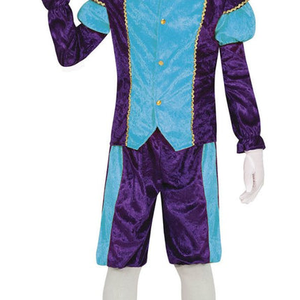 Pietenpak Kind Lichtblauw/Paars van Fiestas Guirca koop je bij Partywinkel