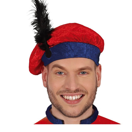 Pietenpak Rood/Blauw van Fiestas Guirca koop je bij Partywinkel