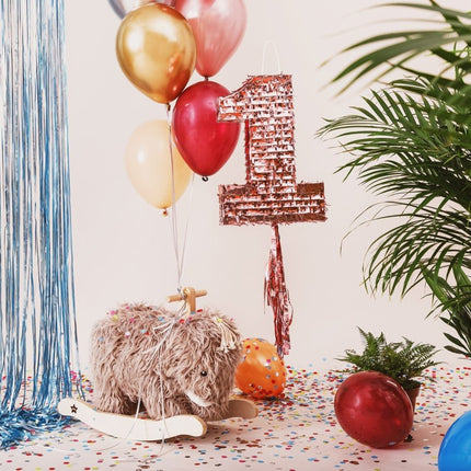 Pinata 1 Jaar 40cm van Partydeco koop je bij Partywinkel