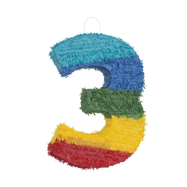 Pinata 3 Jaar 54cm van Unique koop je bij Partywinkel