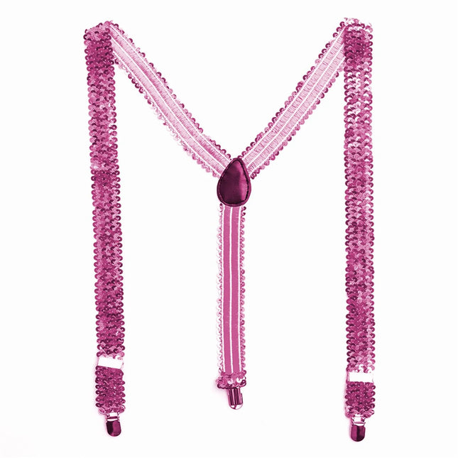Neon Pailletten Bretels 2,5cm