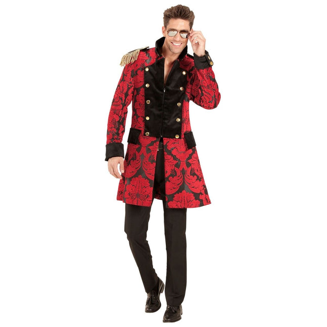 Piraat Jas Rood Zwart Heren van Widmann koop je bij Partywinkel