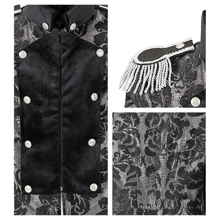 Piraat Jas Zwart Zilver Heren van Widmann koop je bij Partywinkel